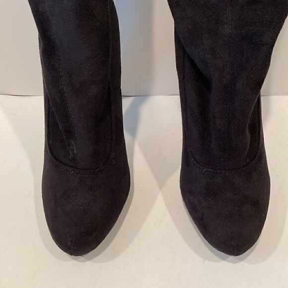 JUSTFAB GiGi Thigh-High  Boots In Black Size 7 - Picture 6 of 7